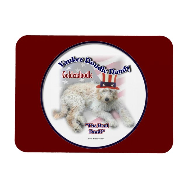 Goldendoodle Poliltical Humour Magnet (Horizontal)