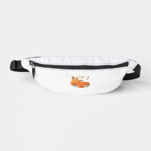 Goldendoodle Pumpkin Truck Fall Leaf Thanksgiving Bum Bags