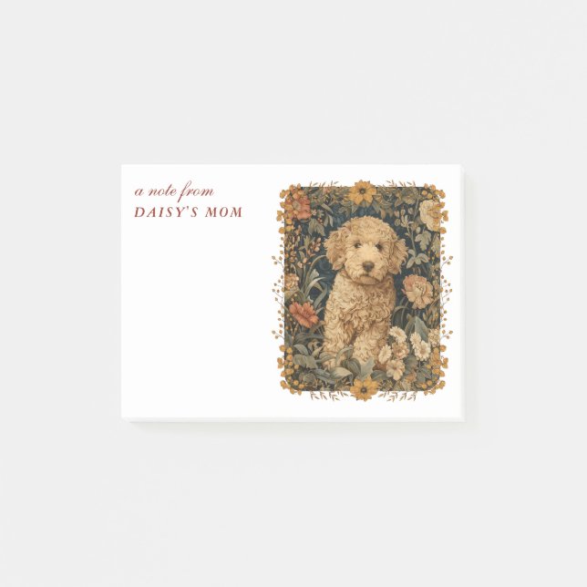 Goldendoodle Puppy for Doodle Mum or Dad Post-it Notes (Front)