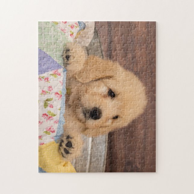 Goldendoodle puppy puzzle (Vertical)