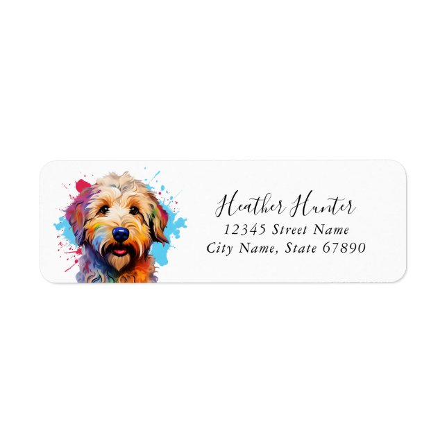 Goldendoodle Return Address Labels (Front)