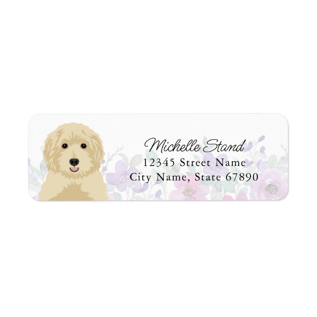 Goldendoodle Return Address Labels (Front)