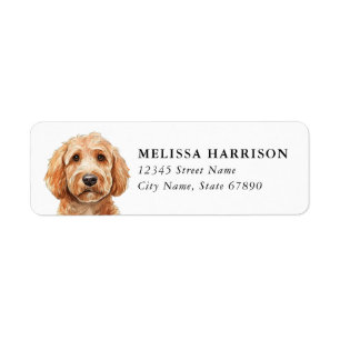 Goldendoodle Return Address Labels