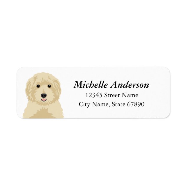 Goldendoodle Return Address Labels (Front)