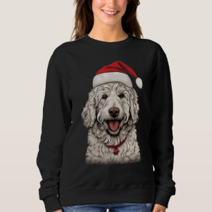Goldendoodle Santa Claus Hat Christmas Party Xmas Sweatshirt