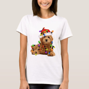 Goldendoodle Santa Dog T-Shirt