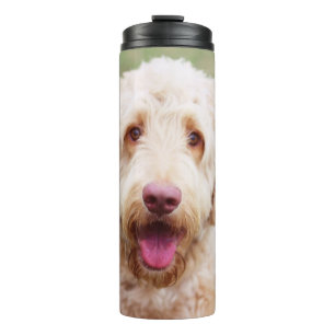 Goldendoodle Smiling Thermal Tumbler