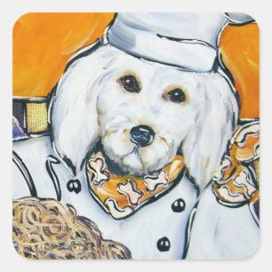 Goldendoodle Square Sticker