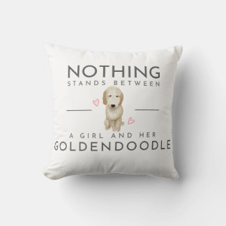 Goldendoodle Throw Pillow