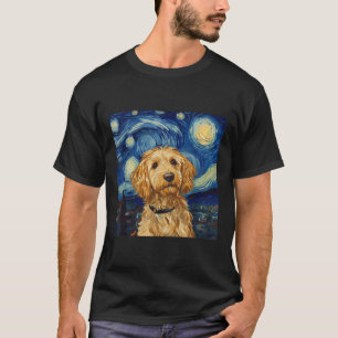 Goldendoodle Van Gogh Starry Night T-Shirt