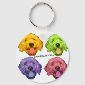 Goldendoodles Rule Key Chain
