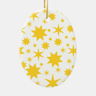 Goldene Sterne Ceramic Ornament
