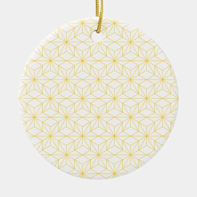 Goldene Sterne Ceramic Ornament (Front)