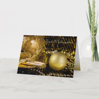 Goldene Weihnachten Holiday Card