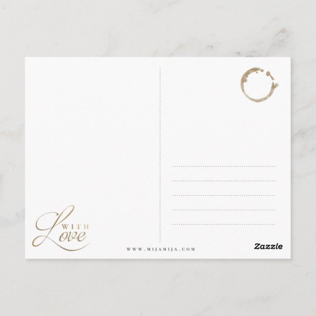 GOLDENE WELTKARTE GLOBUS Postkarte Postcard (Back)