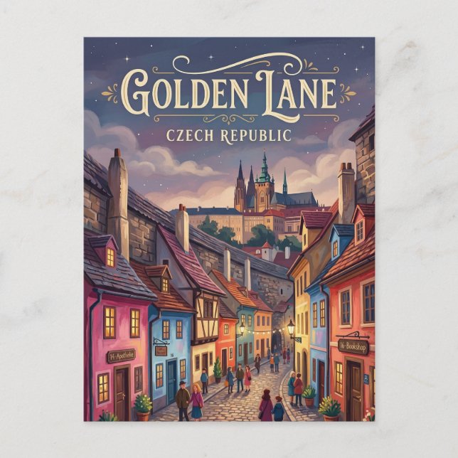 Goldener Gässchen Czech Republic Postcard (Front)