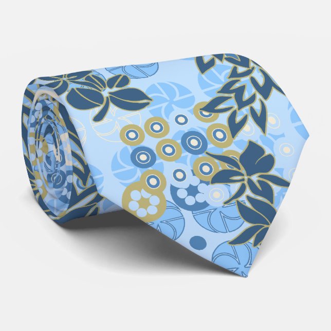 Goldengate Park Floral Two-sided Tie (Rolled)