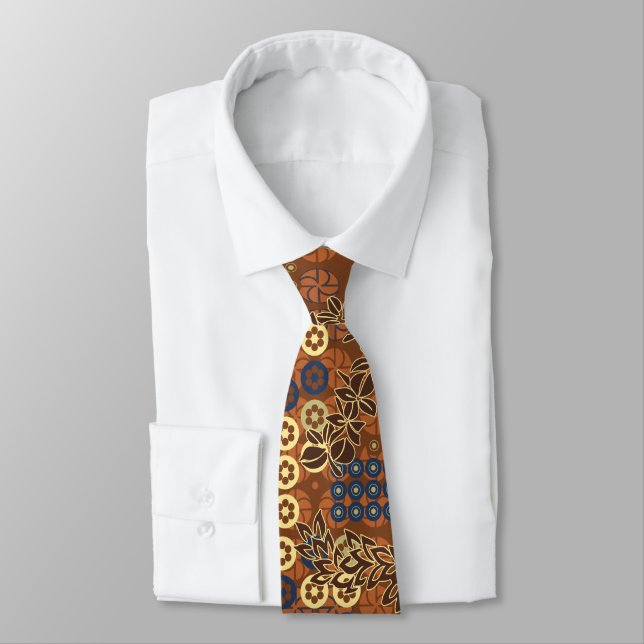 Goldengate Park Floral Two-sided Tie (Tied)