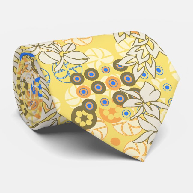 Goldengate Park Floral Two-sided Tie (Rolled)