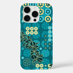 Goldengate Park Vintage Psychedelic Floral Teal iPhone 16 Pro Case