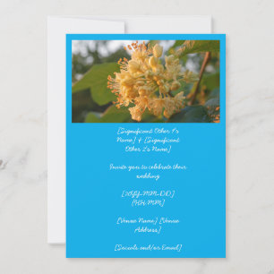 GoldenHour American Basswood Flower (AI) Invitation