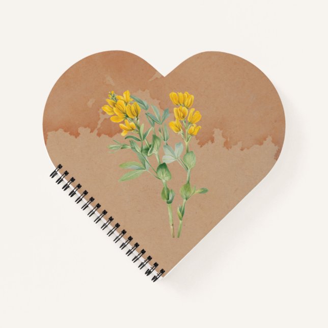 Goldenpea Flower  Notebook (Front)