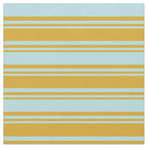 Goldenrod and Powder Blue Pattern Fabric