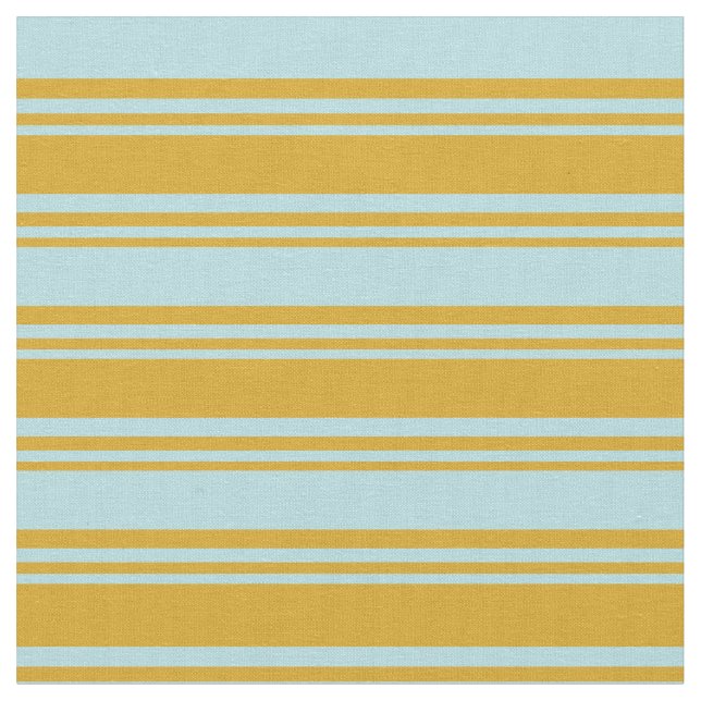 Goldenrod and Powder Blue Pattern Fabric (Close Up)