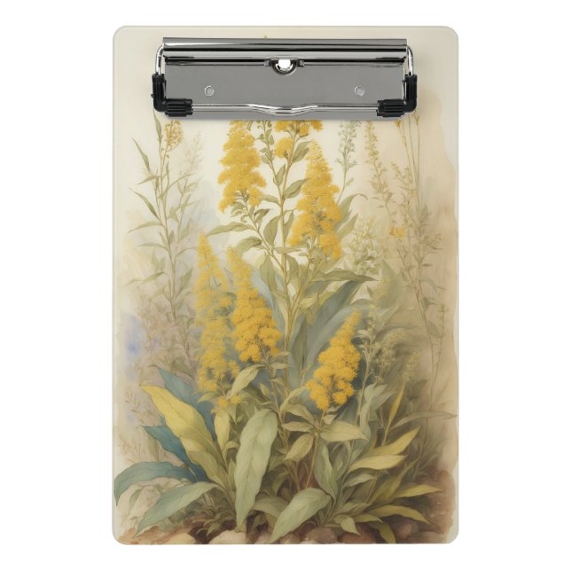 Goldenrod Beauty Mini Clipboard (Front)
