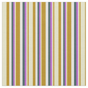 Goldenrod, Pale Goldenrod, Orchid, Grey & White Fabric