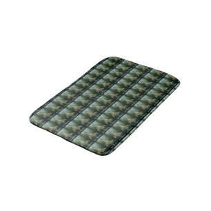 Goldenrod & Songbirds Christmas Greeting Bath Mat