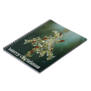 Goldenrod & Songbirds Christmas Greeting Notebook