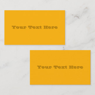 Goldenrod Yellow Autumn Fall Solid Colour Business Card