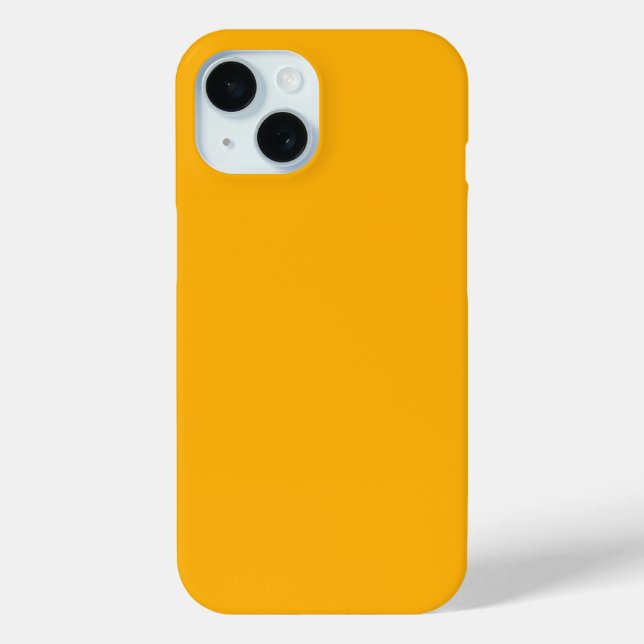 Goldenrod Yellow Autumn Fall Solid Colour Case-Mate iPhone Case (Back)