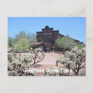 Goldfield Ghost Town Saloon Postcard