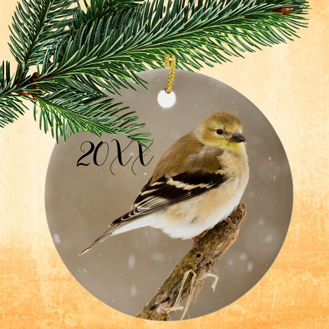 Goldfinch 2025 Christmas Ceramic Ornament (Creator Uploaded)
