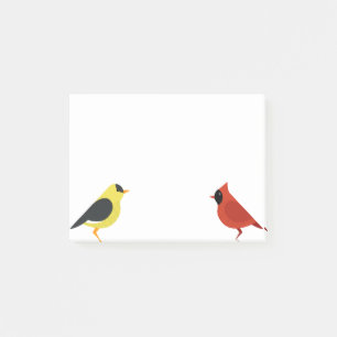 Goldfinch And Cardinal Post-it Notes