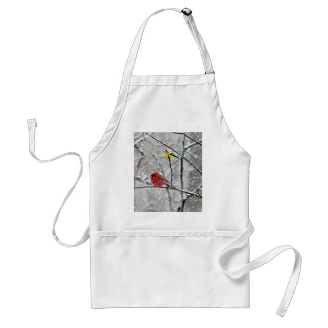 Goldfinch And Cardinal Standard Apron (Front)