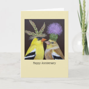 Goldfinch Anniversary card