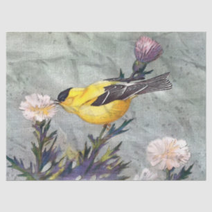 Goldfinch Bird Decoupage Tissue Paper