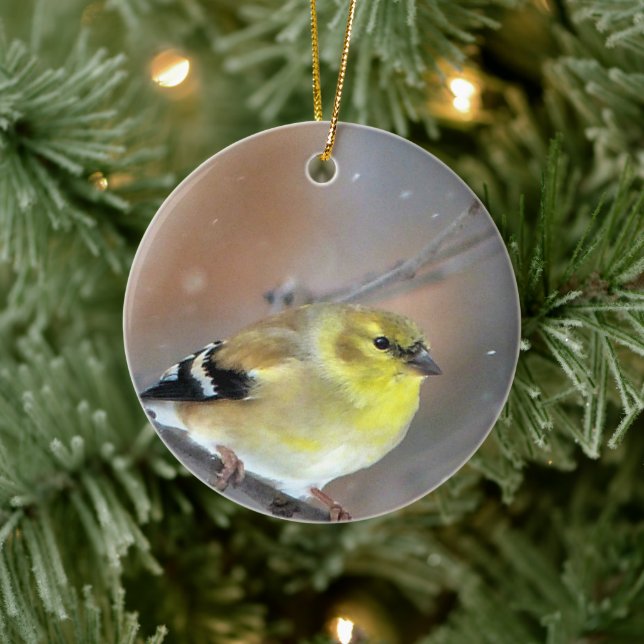 Goldfinch Ceramic Ornament (Tree)