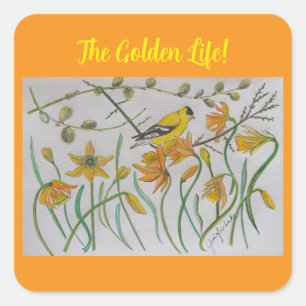 Goldfinch & Daffidols Sticker