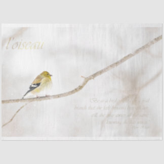 Goldfinch Decoupage Tissue Paper