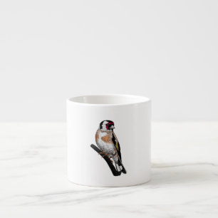 Goldfinch drawing espresso cup