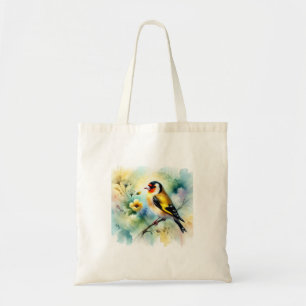 Goldfinch Emberizidae 050724AREF104 - Watercolor Tote Bag