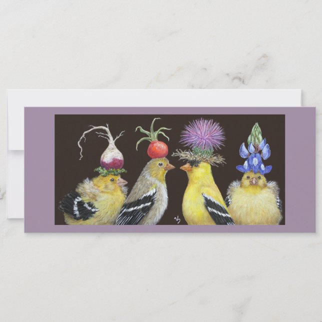 goldfinch family flat card (Front)