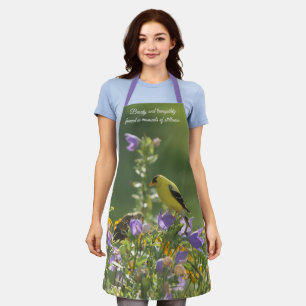 Goldfinch on a Harebell Flower   Apron