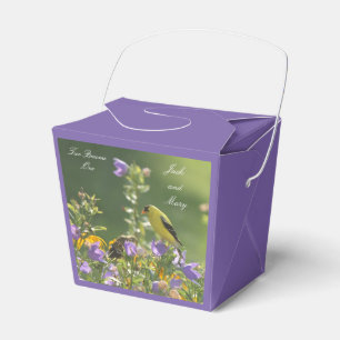 Goldfinch Spring Garden Wedding Favour Box