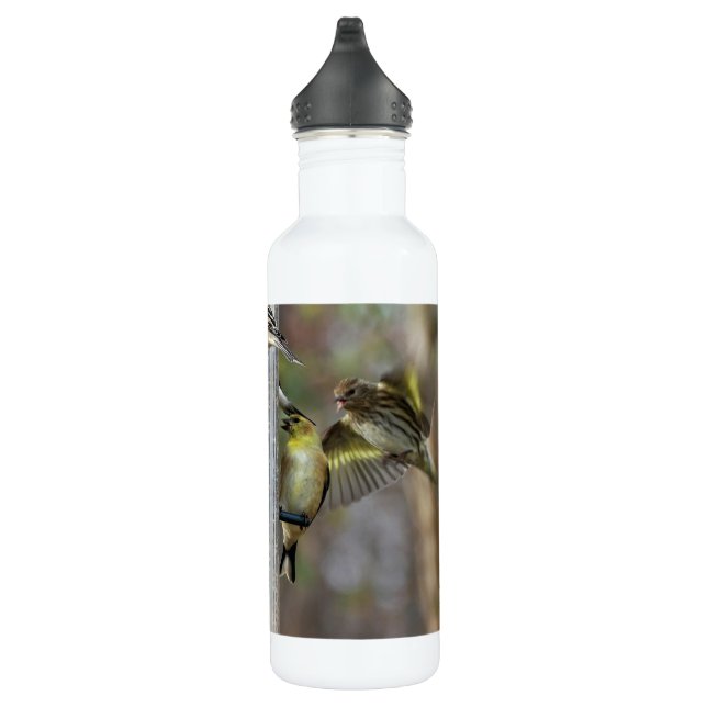 Goldfinches at the Feeder 710 Ml Water Bottle (Right)