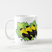 goldfinches coffee mug (Left)